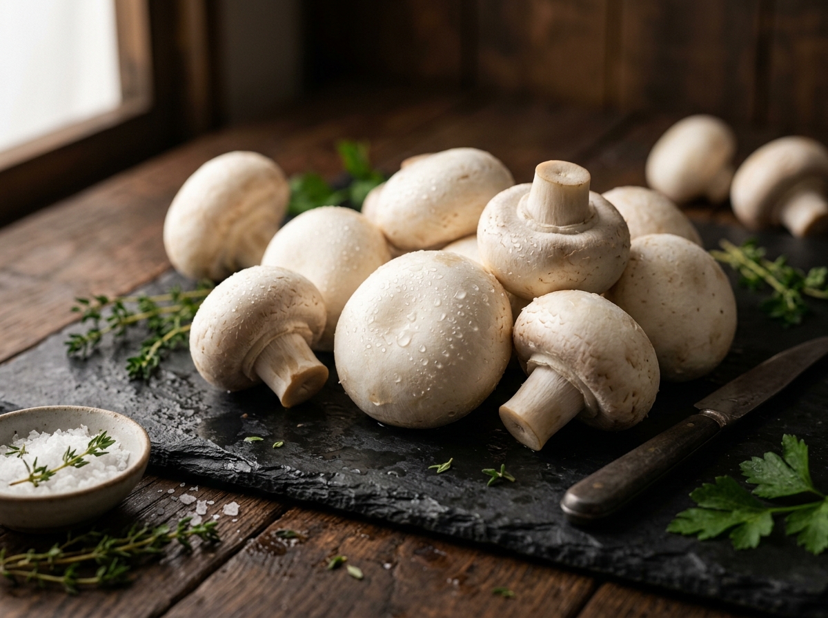 Grade A Button Mushrooms